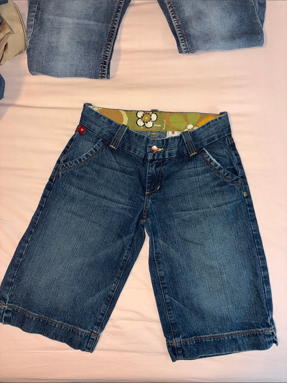 It Jeans Dark Blue Denim Shorts